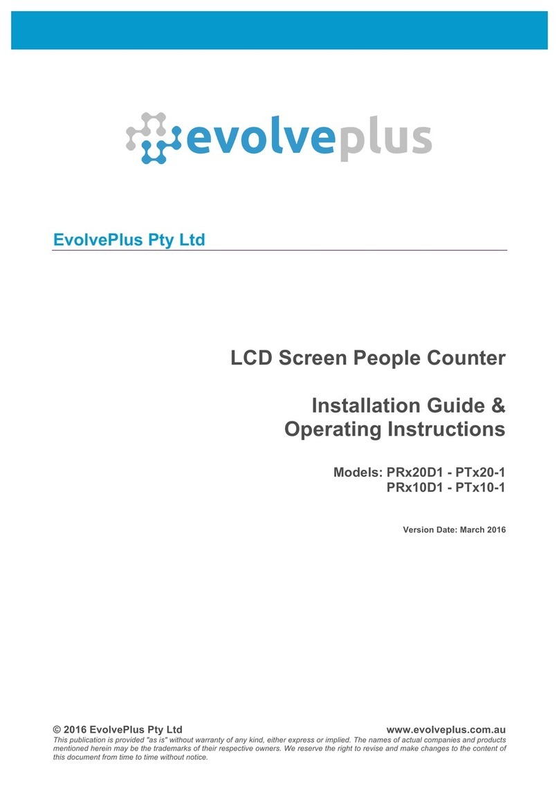 EvolvePlus PRx20D1 Installation Guide & Operating Instructions EvolvePlus PRx20D1 Installation Guide & Operating Instructions