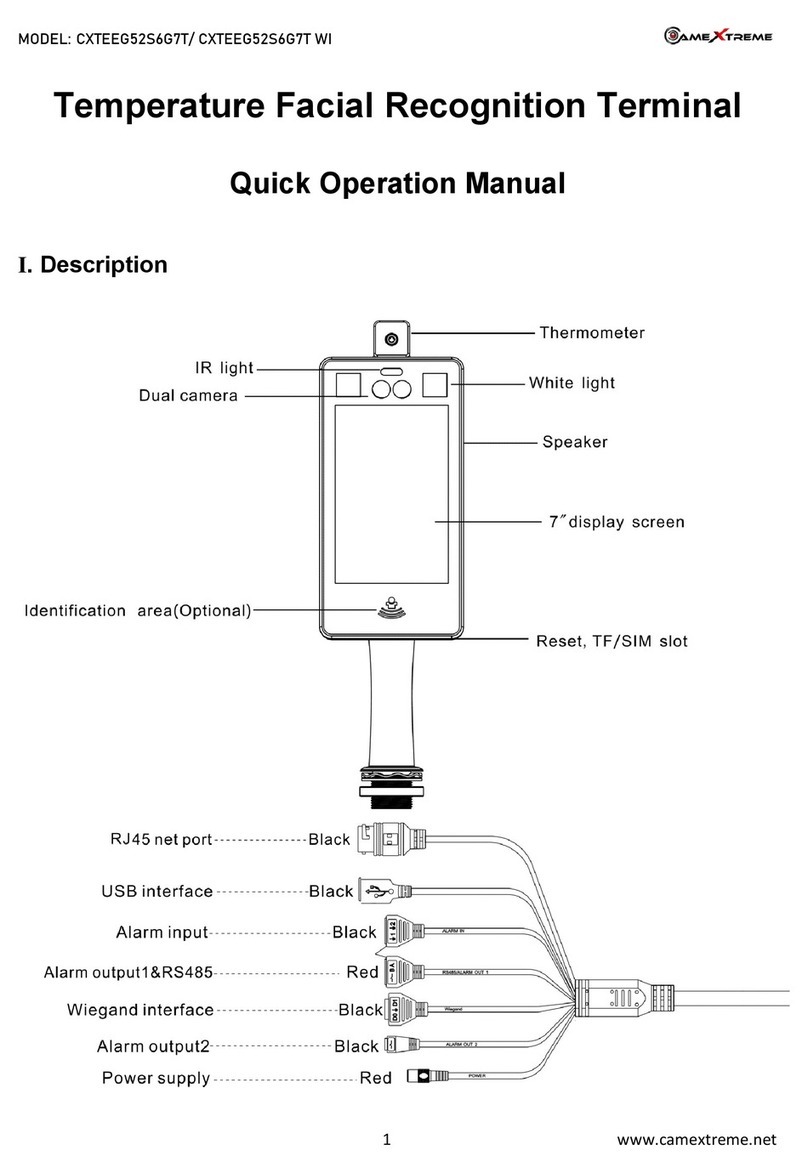 CameXtreme CXTEEG52S6G7T Quick operation manual