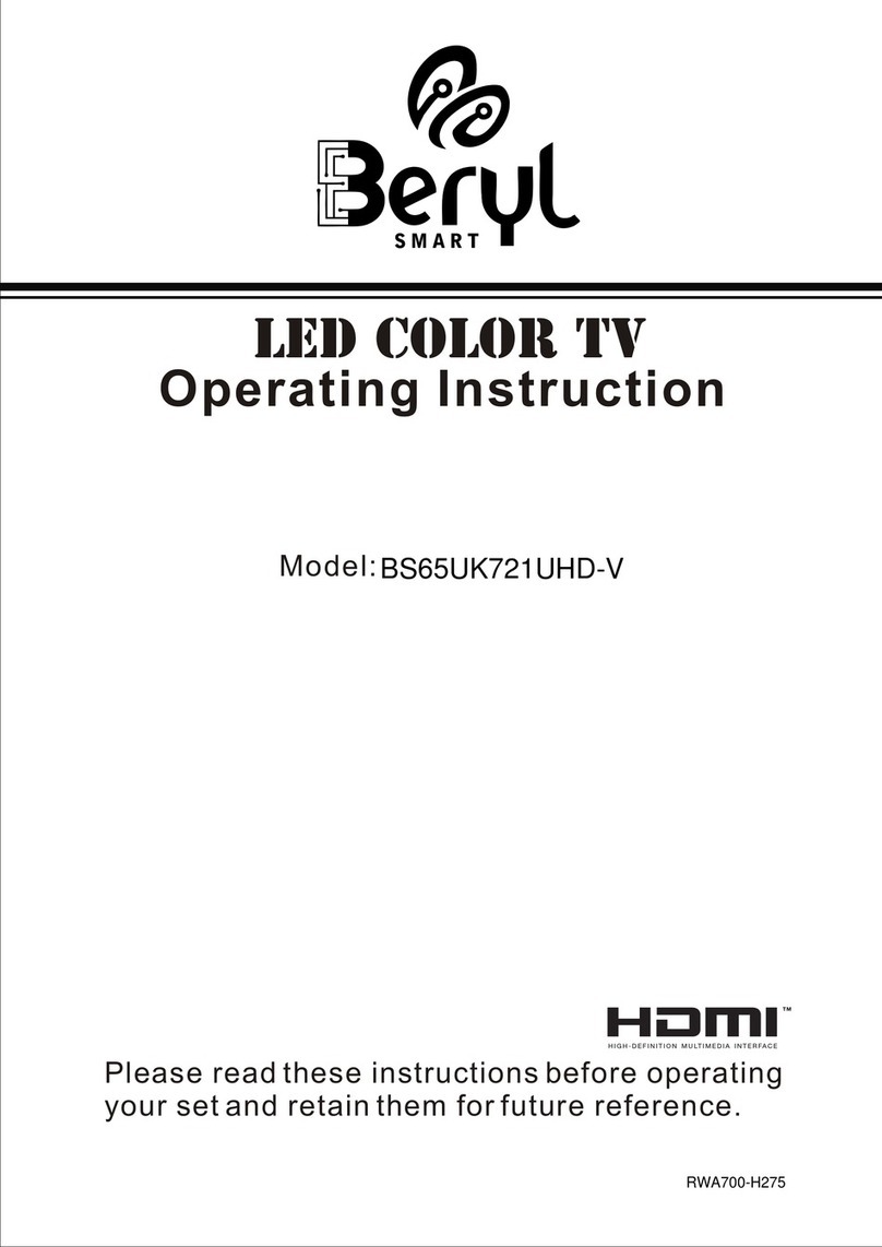 Beryl Smart BS65UK721UHD-V Operating	 instruction