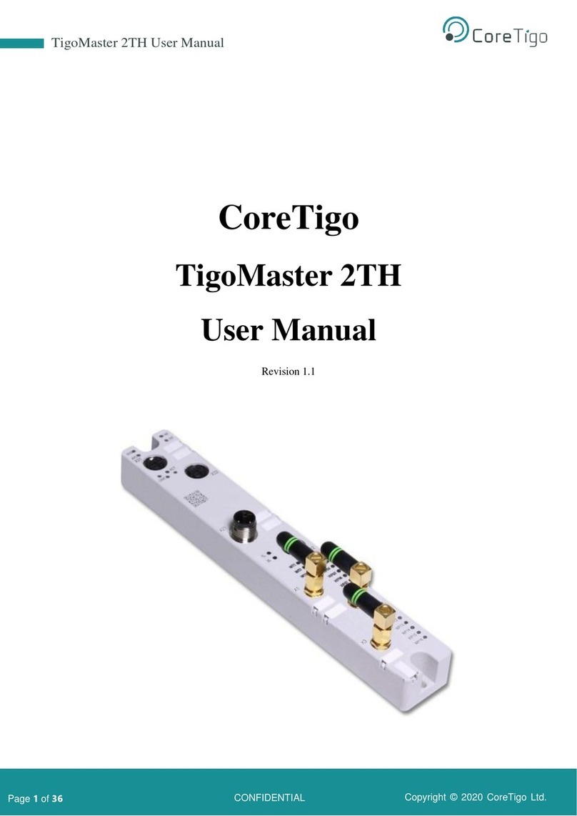 CoreTigo TigoMaster 2TH User manual CoreTigo TigoMaster 2TH User manual
