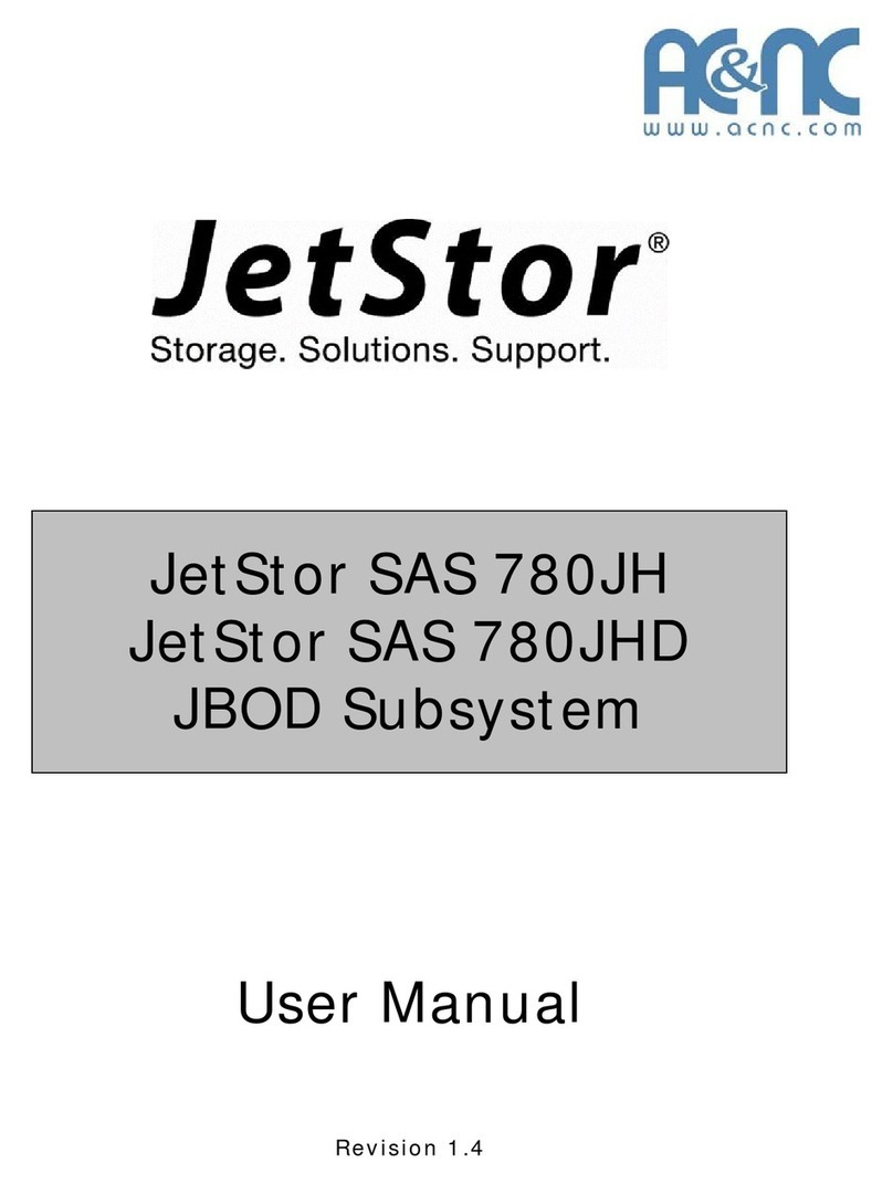 AC&NC JetStor SAS 780JH JBOD Subsystem user manual