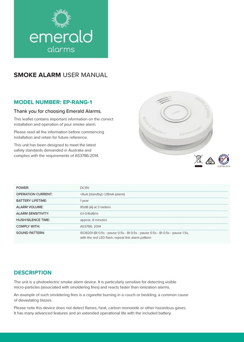 emerald alarms EP-RANG-1 User manual