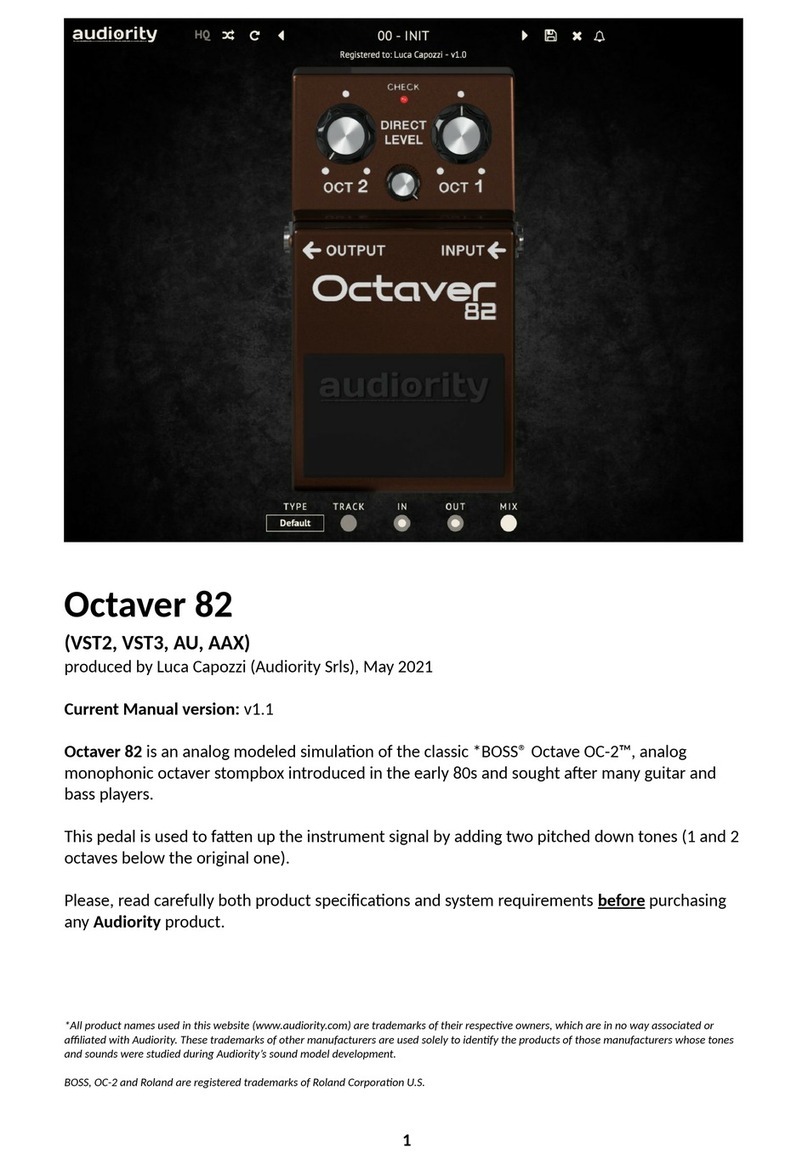 Audiority Octaver 82 manual