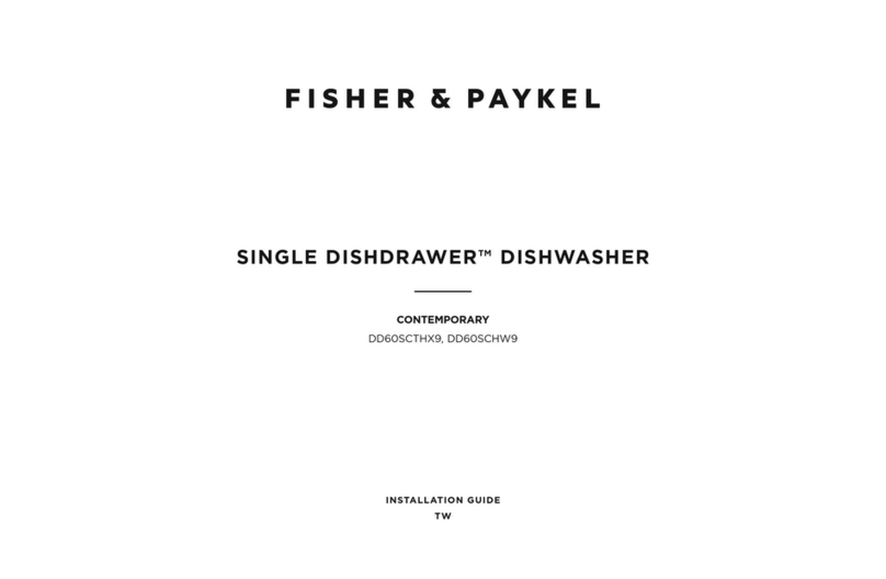Fisher & Paykel SINGLE DISHDRAWER DD60SCTHX9 installation guide