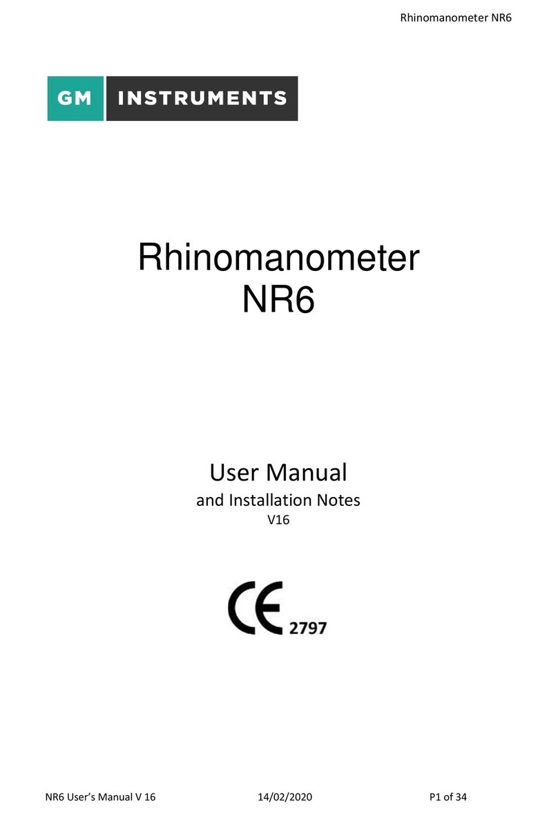GM INSTRUMENTS NR6 User manual