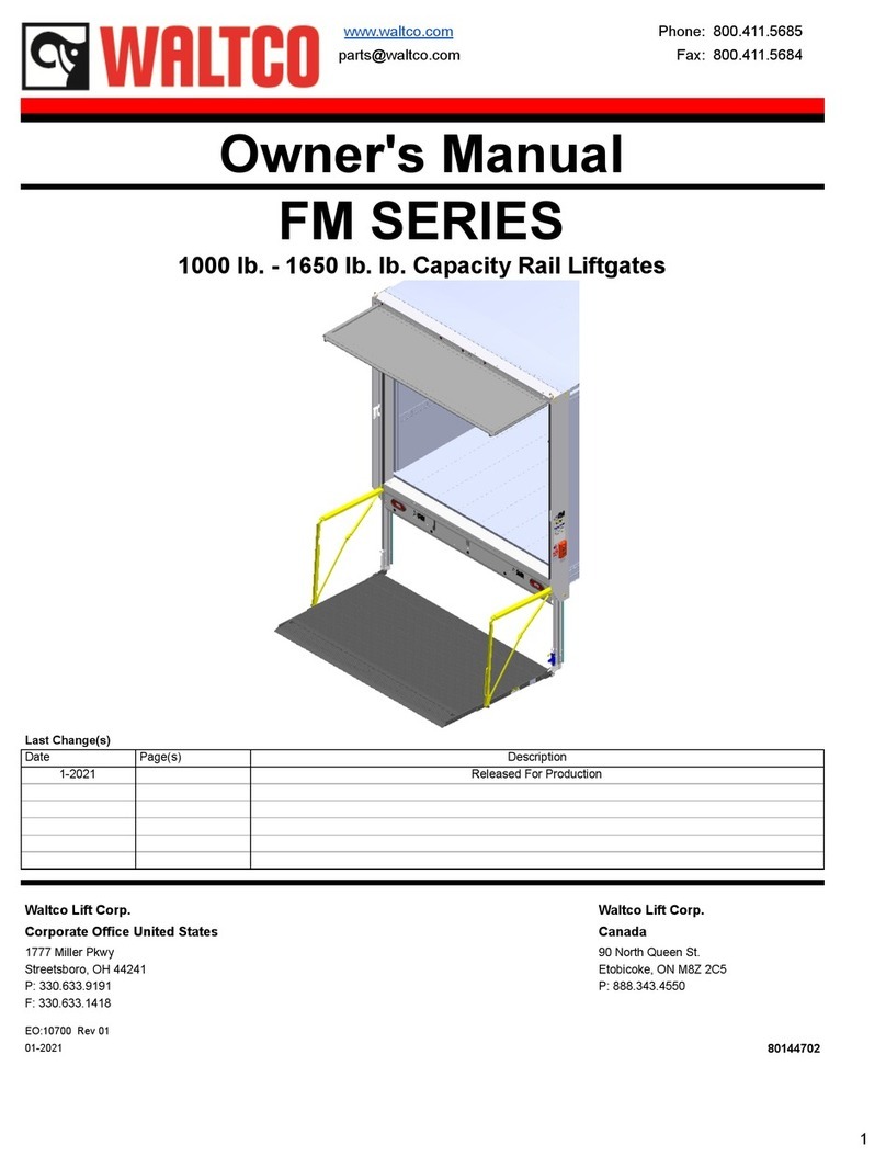 WALTCO FM Series owner's manual
