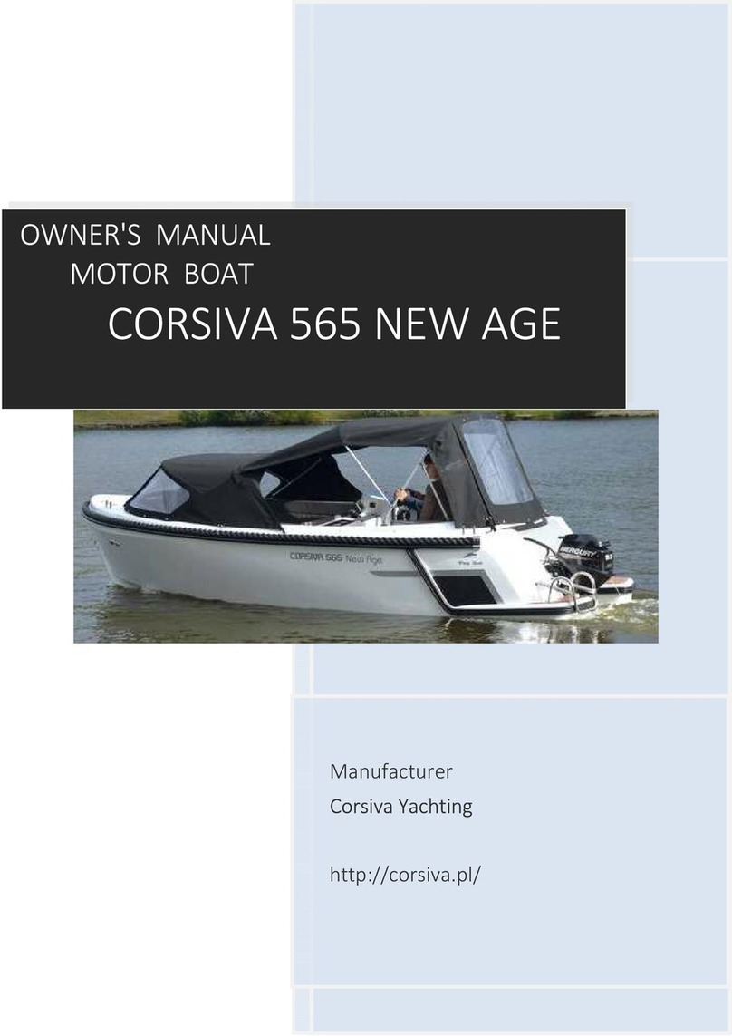 Corsiva Yachting 565 NEW AGE owner's manual Corsiva Yachting 565 NEW AGE owner's manual