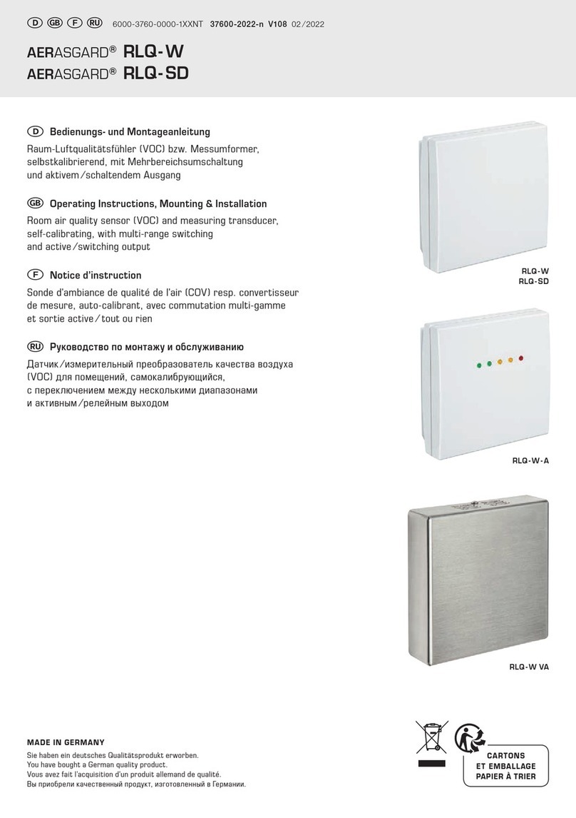 AERASGARD RLQ-W Operating Instructions, Mounting & Installation