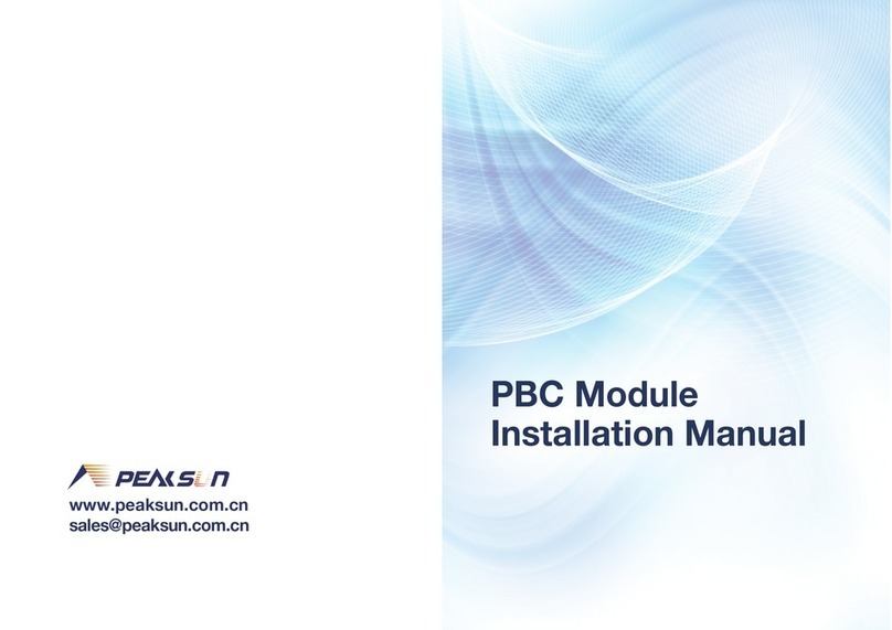 Peaksun PBC module installation manual