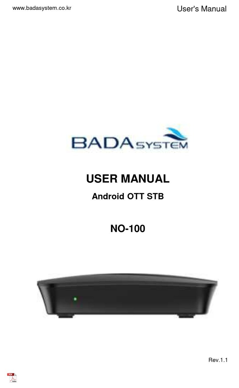 BADA SYSTEM NO-100 User manual