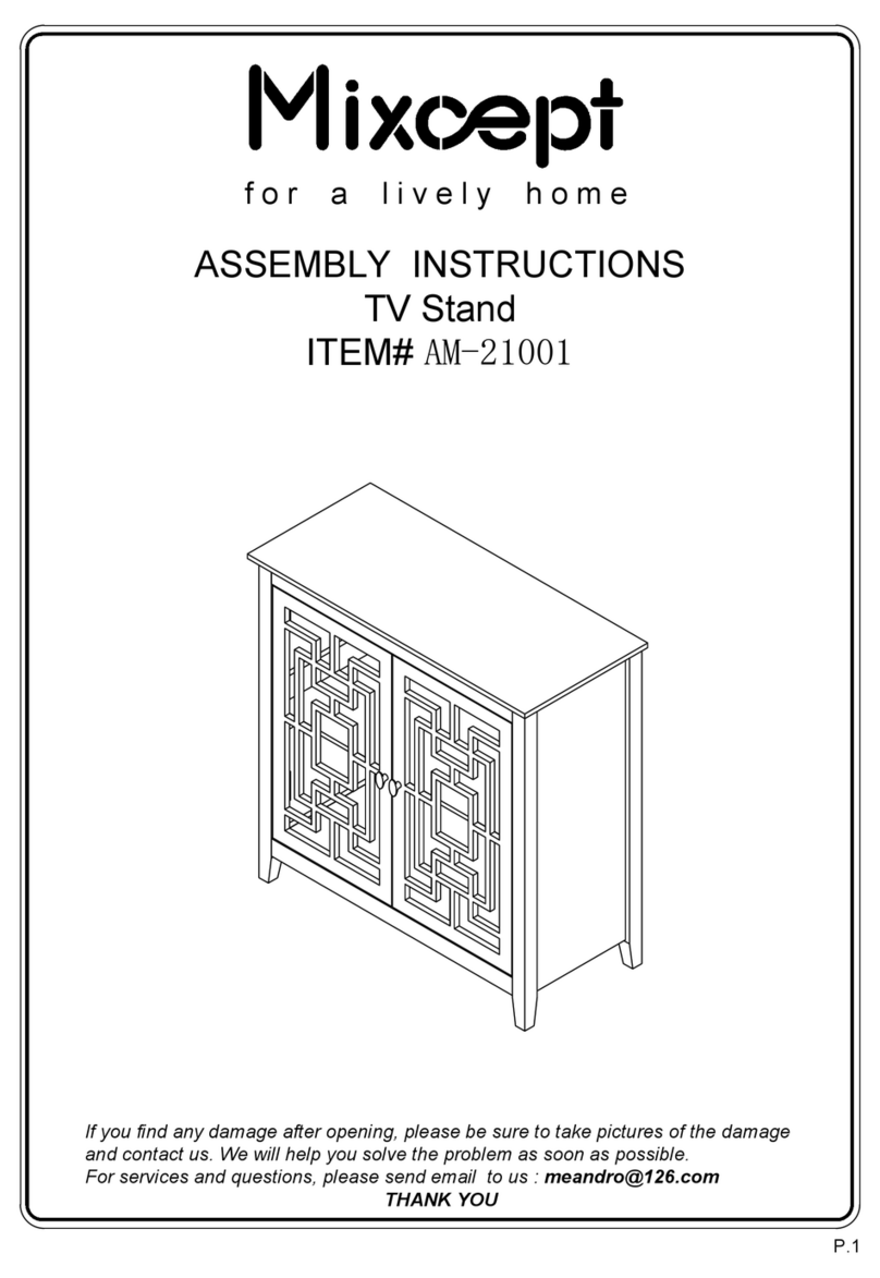 Mixcept AM-21001 Assembly instructions Mixcept AM-21001 Assembly instructions