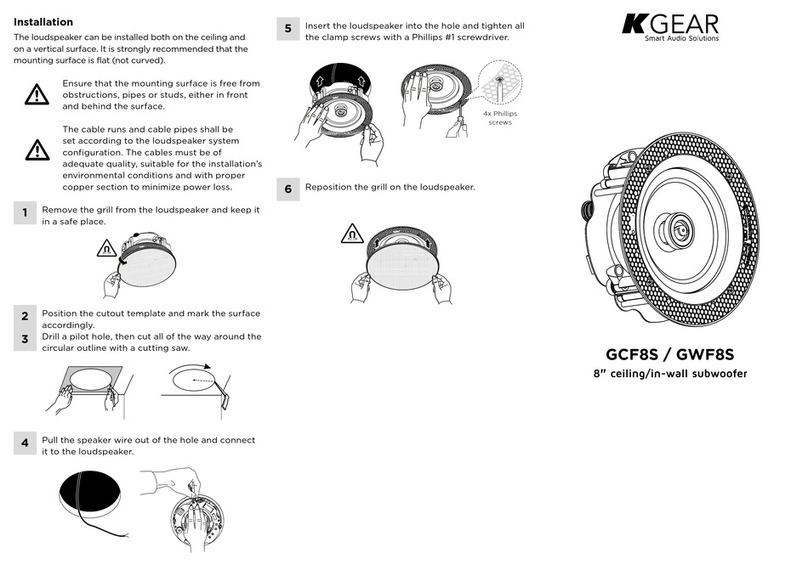 KGEAR GCF8S Installation