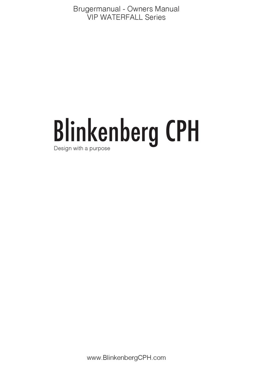 Blinkenberg CPH VIP WATERFALL Series User manual