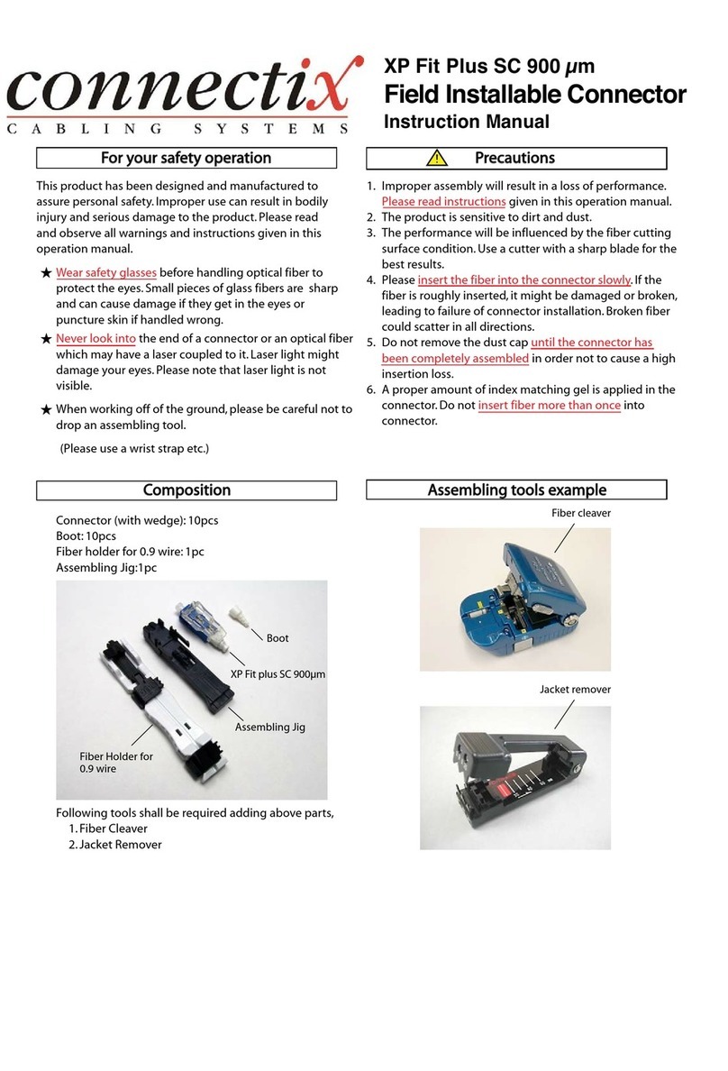 Connectix XP Fit Plus SC 900 mm instruction manual