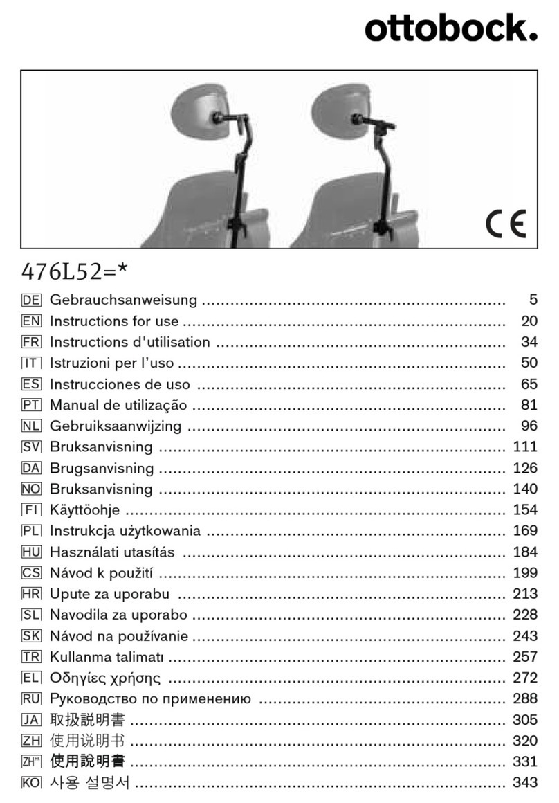 Otto Bock 476L52 Series Instructions for use