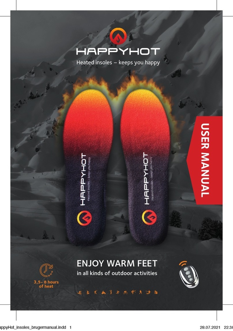 Happyhot Heated insoles user manual