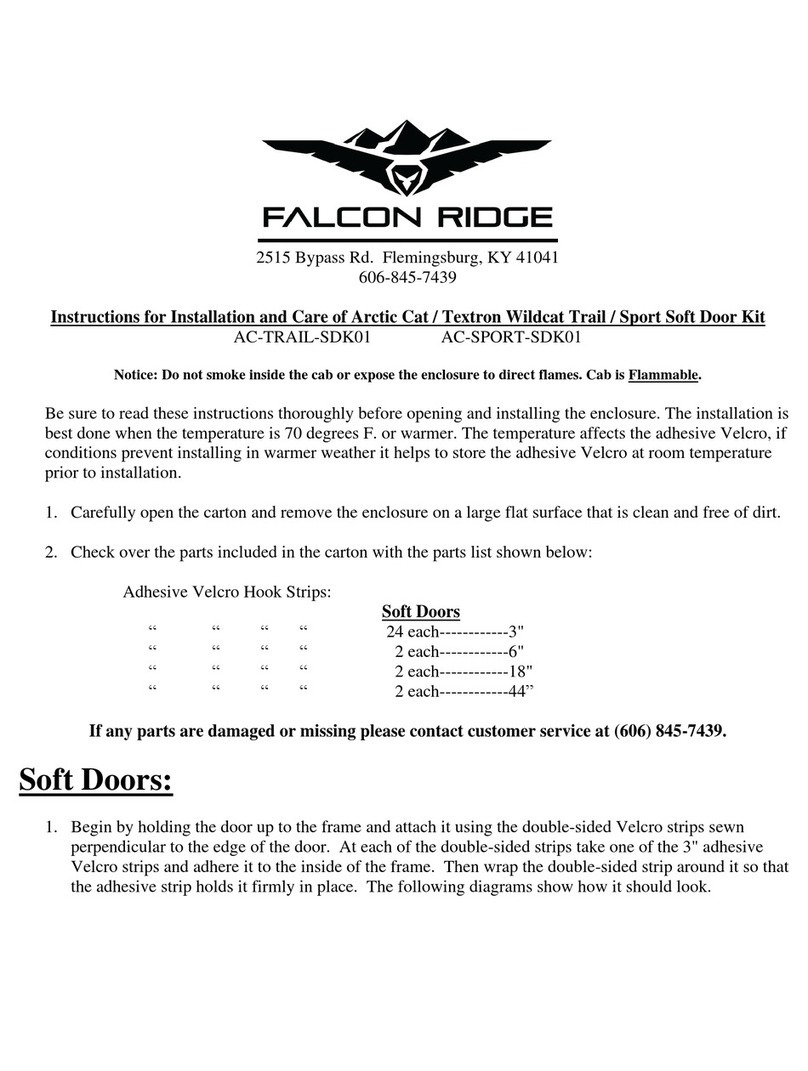 FALCON RIDGE AC-TRAIL-SDK01 Installation manual FALCON RIDGE AC-TRAIL-SDK01 Installation manual