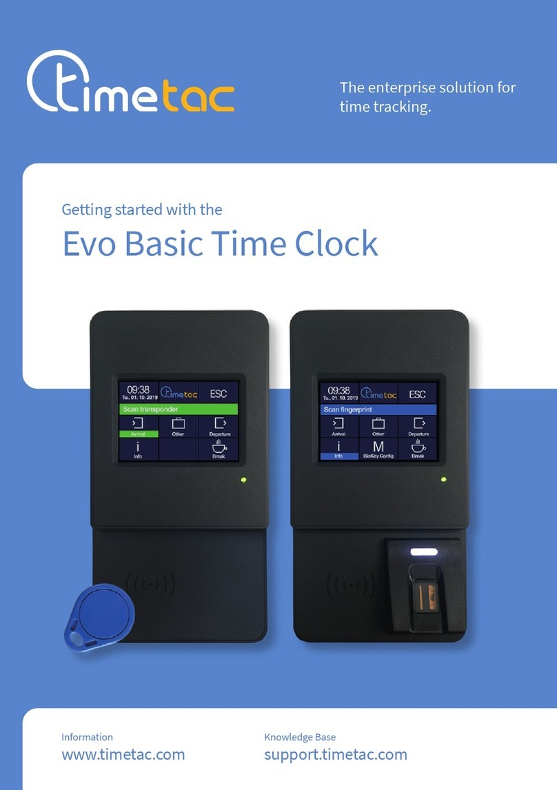 timetac Evo Basic Getting started