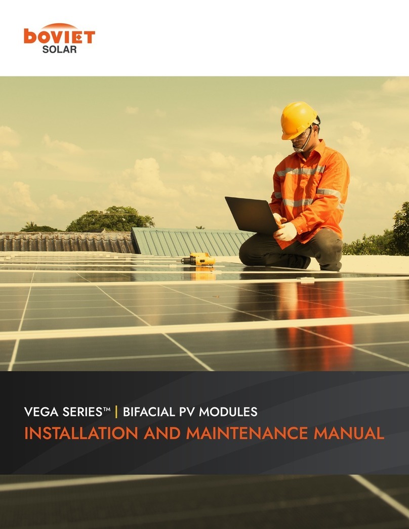boviet SOLAR Vega BVM7612M H-HC-BFDG Series Installation and maintenance manual boviet SOLAR Vega BVM7612M H-HC-BFDG Series Installation and maintenance manual