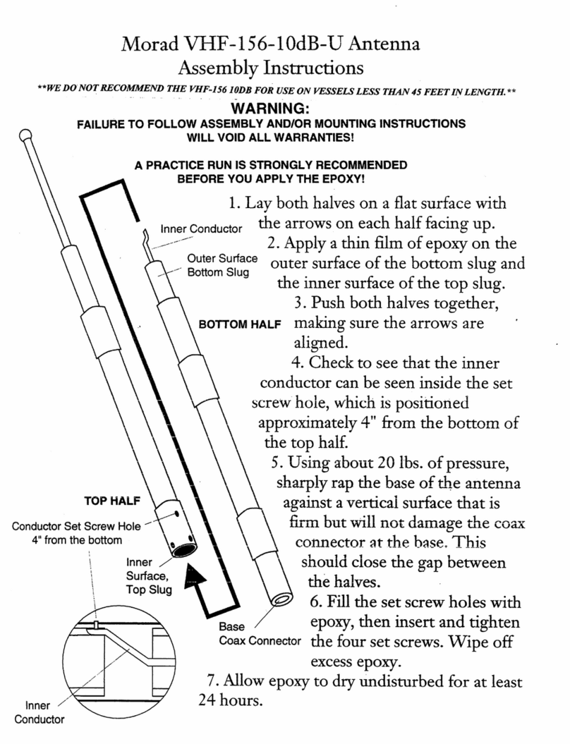 Morad VHF-156-10dB-U Assembly instructions