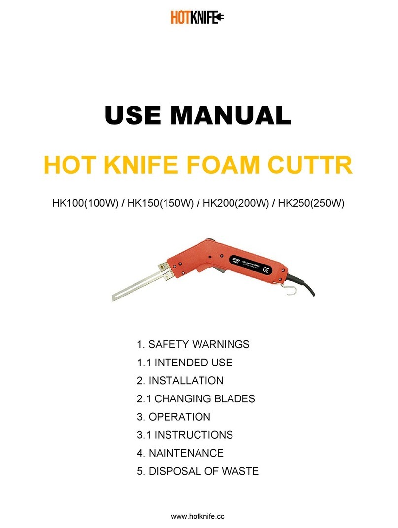 HOTKNIFE HK100 Assembly & Use Manual