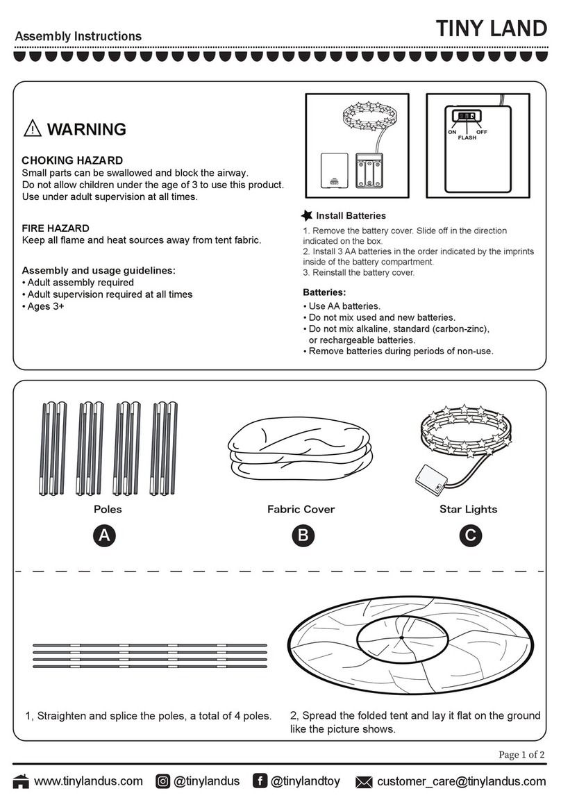 TINY LAND Tent2004 User manual