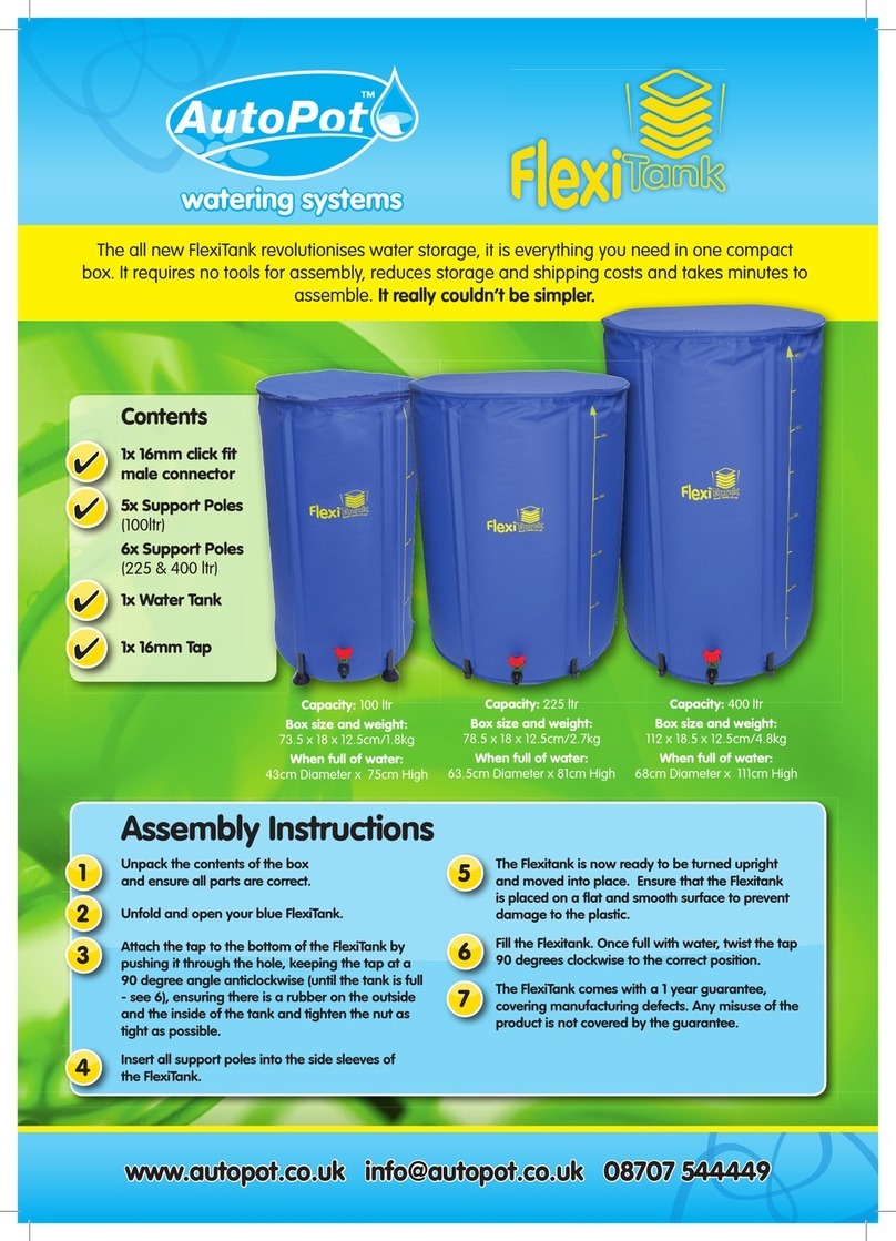 FlexiTank AutoPot 100L User manual