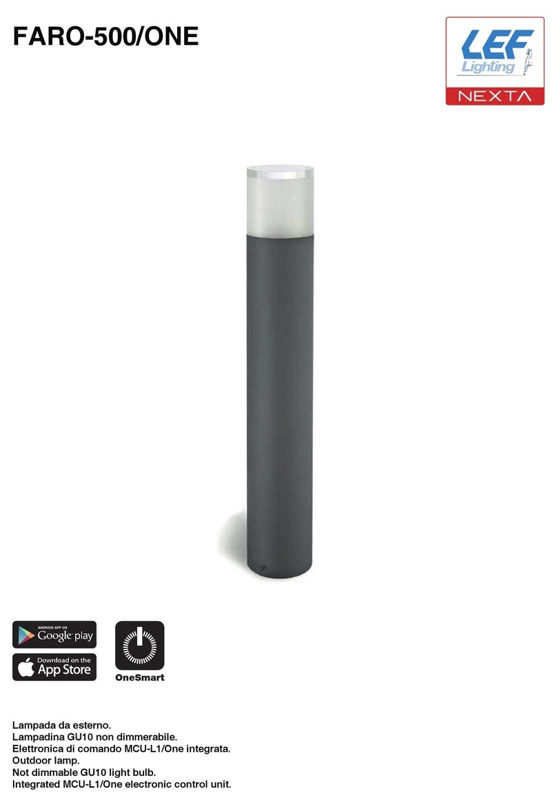 LEF LIGHTING FARO-500/ONE manual