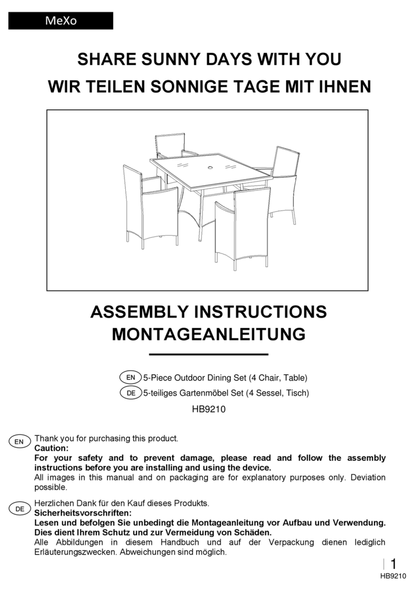 MeXo HB9210 Assembly instructions MeXo HB9210 Assembly instructions
