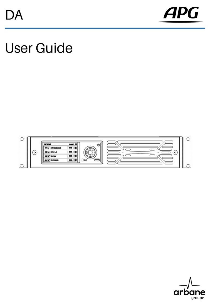 arbane APG DA user guide