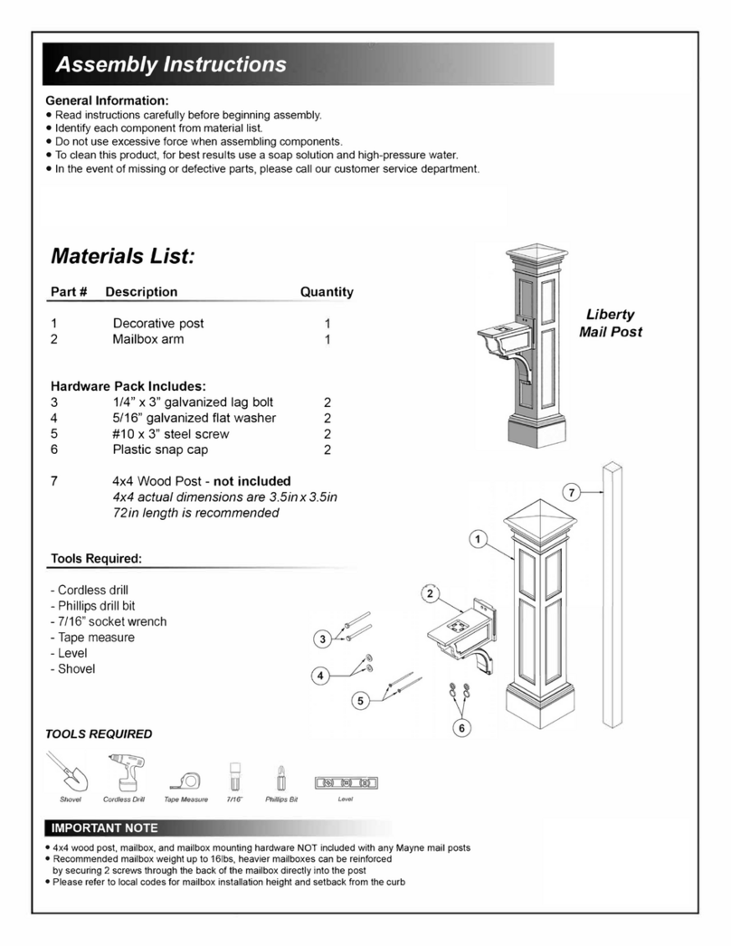 Mayne Liberty Assembly instructions