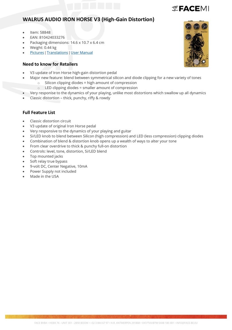 FACEMI WALRUS AUDIO IRON HORSE V3 user manual
