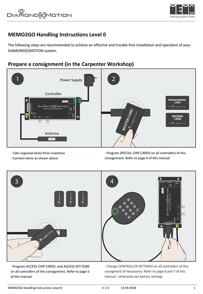 DIAMOND MOTION MEMO2GO Handling instructions