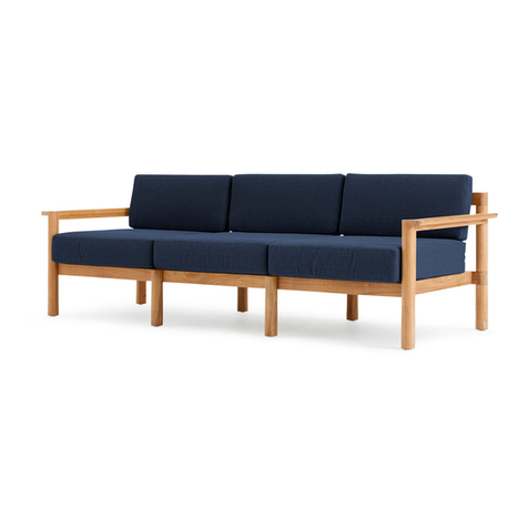 neighbor Haven Sofa Teak Arm Assembly guide