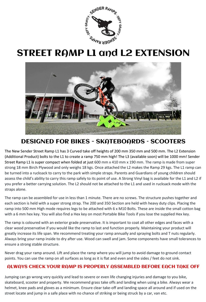 SENDER RAMPS STREET RAMP L1 EXTENSION manual