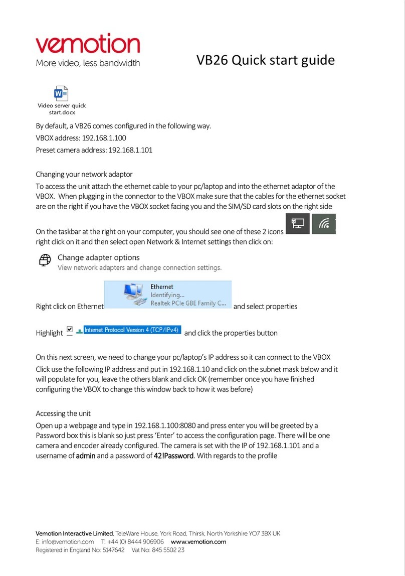 vemotion VB26 User manual