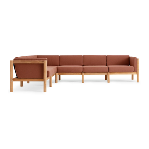 neighbor The 6-Piece U-Shaped Sectional User manual