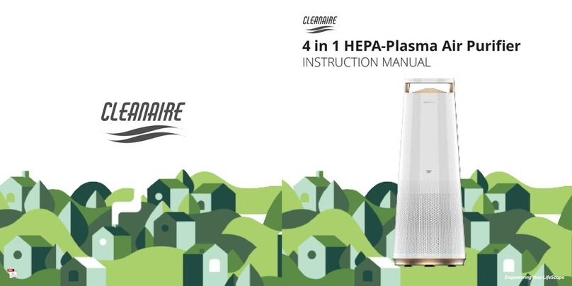 CLEANAIRE CAHP-50 02 Series instruction manual CLEANAIRE CAHP-50 02 Series instruction manual