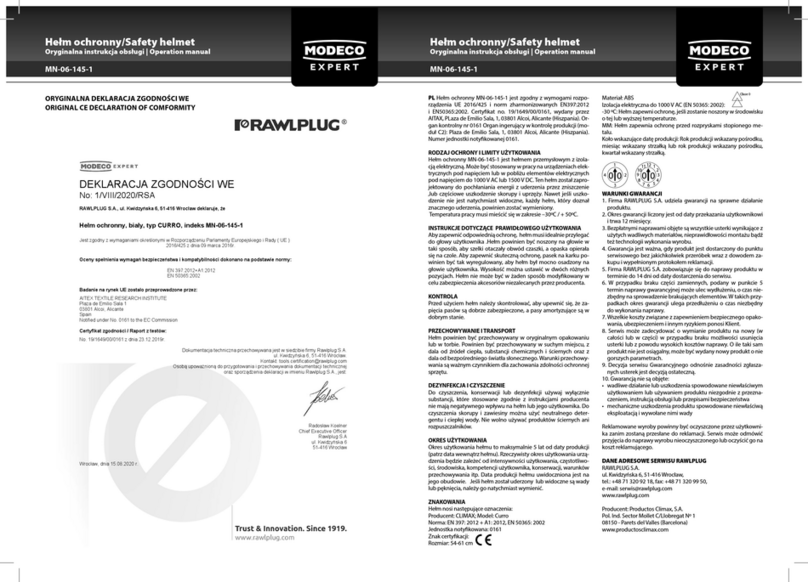 MODECO EXPERT Curro Operation manual