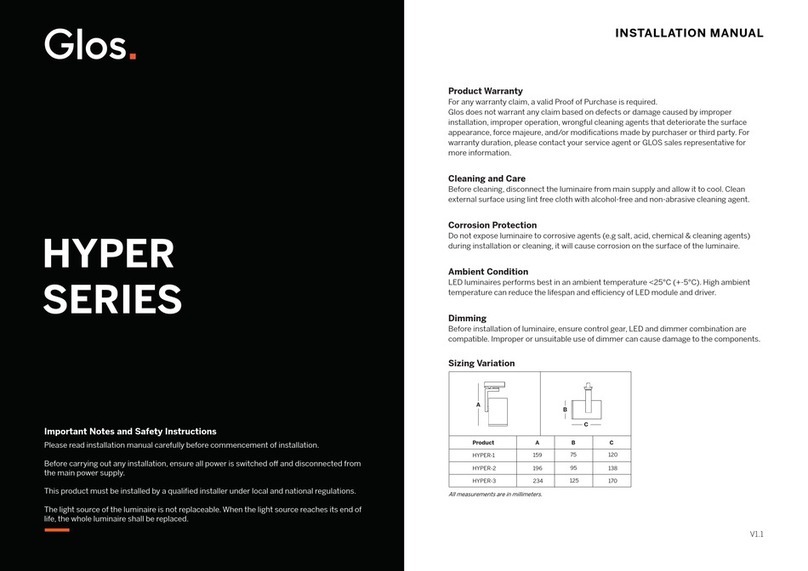 Glos HYPER Series installation manual