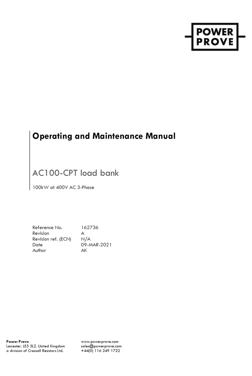 POWER PROVE AC100-CPT Operating and maintenance manual