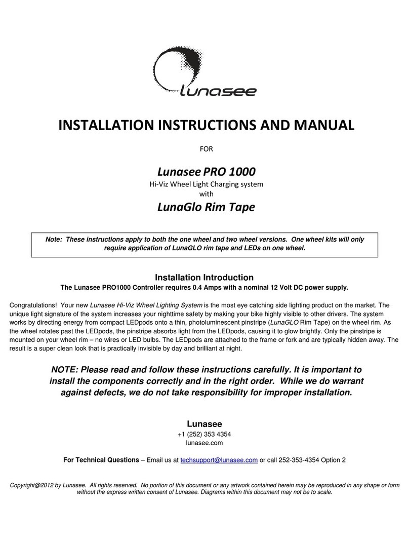 Lunasee PRO 1000 Installation instructions and manual Lunasee PRO 1000 Installation instructions and manual