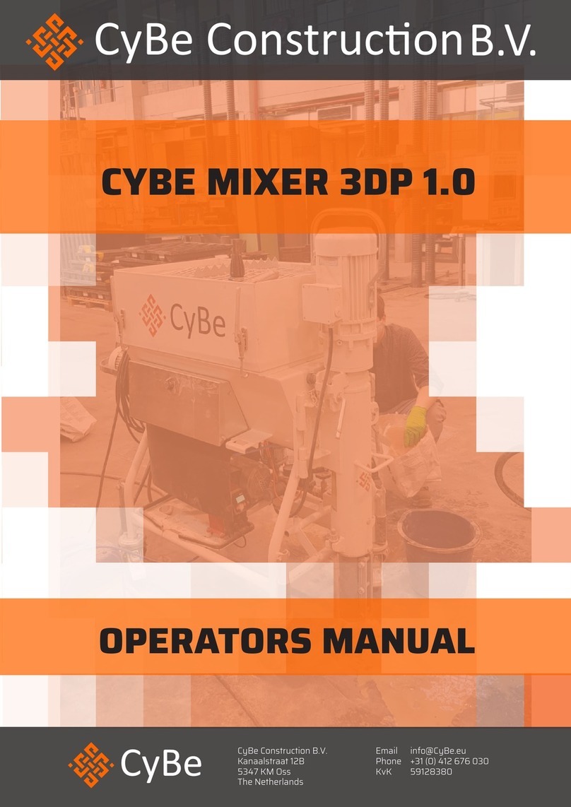CyBe Construction 3DP 1.0 Operator's manual