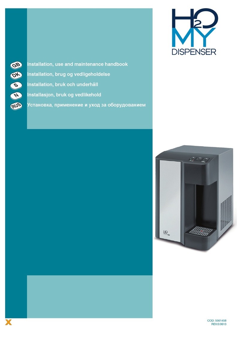 FILTRENA H2O My Dispenser Installation, use and maintenance handbook
