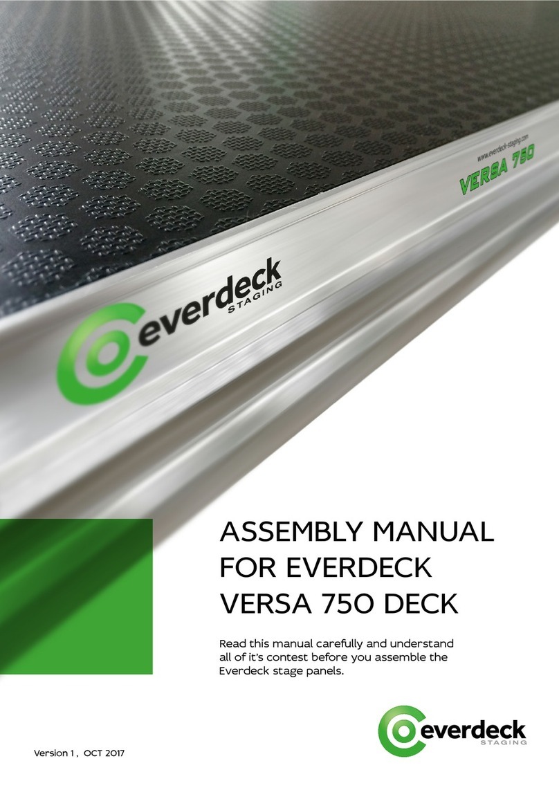 Everdeck Staging VERSA 750 DECK Assembly manual