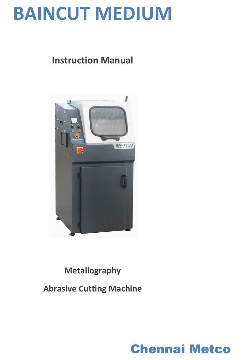 Chennai Metco BAINCUT MEDIUM instruction manual