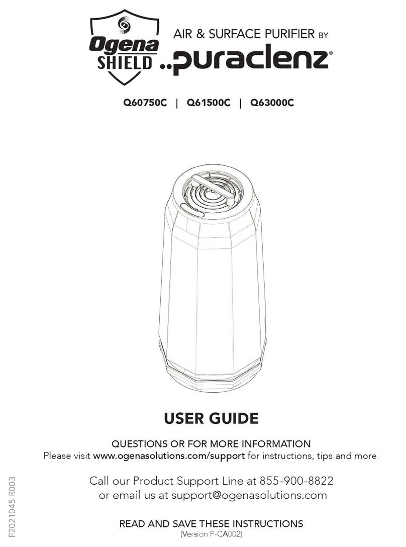 Ogena Shield puraclenz Q60750C user guide Ogena Shield puraclenz Q60750C user guide