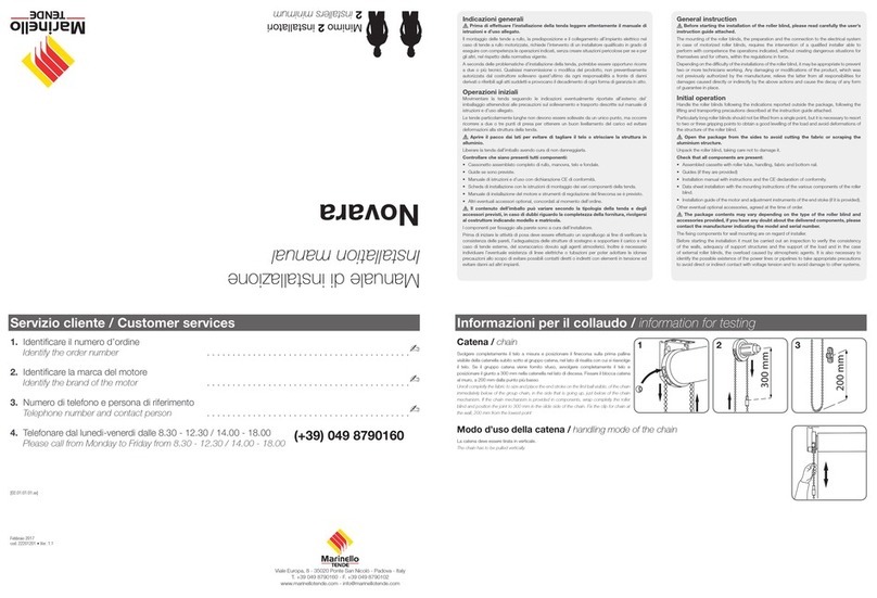 Marinello TENDE Novara User manual