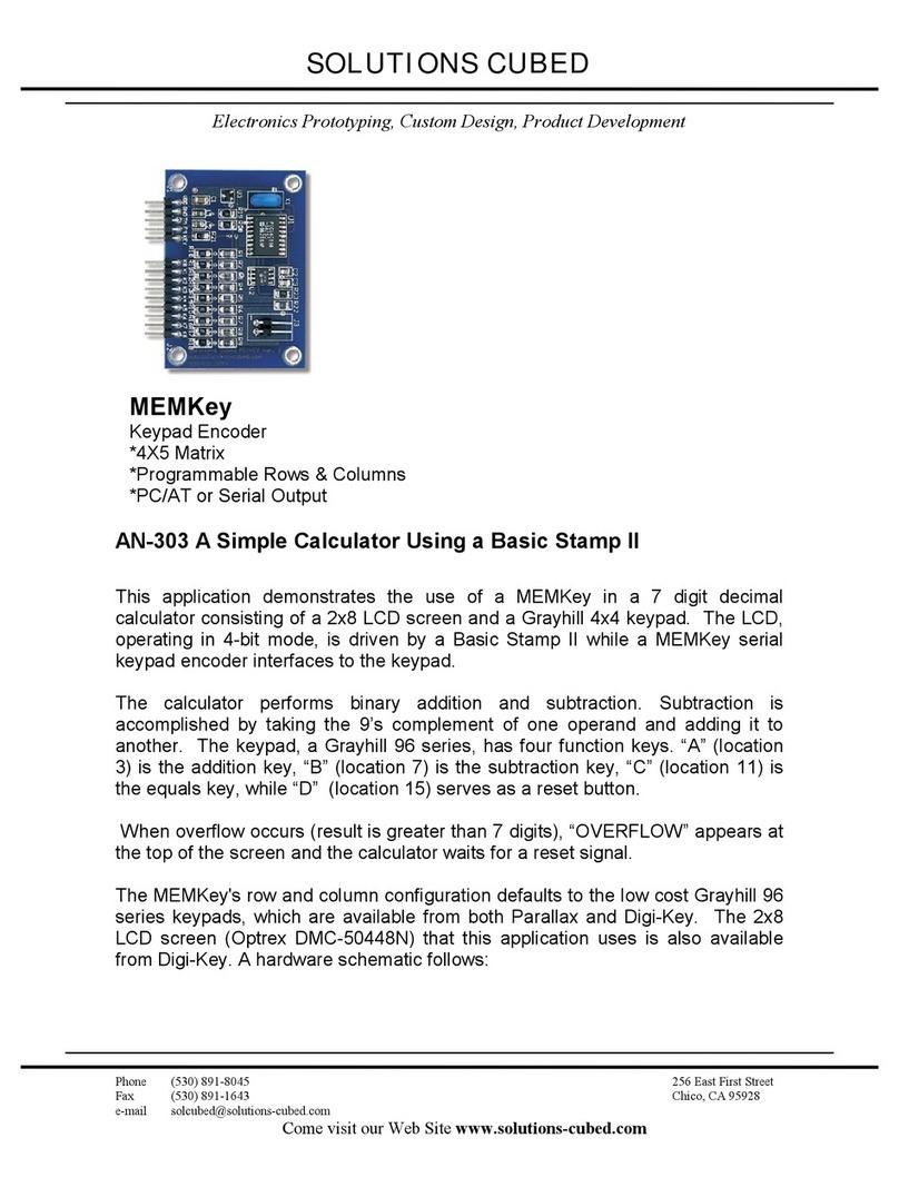 SOLUTIONS CUBED MEMKey quick start guide