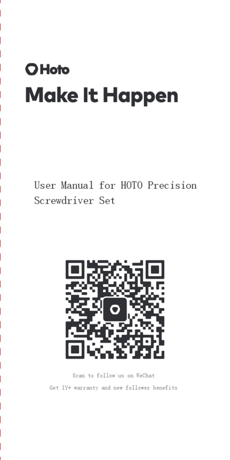 HOTO QWLSD009 user manual